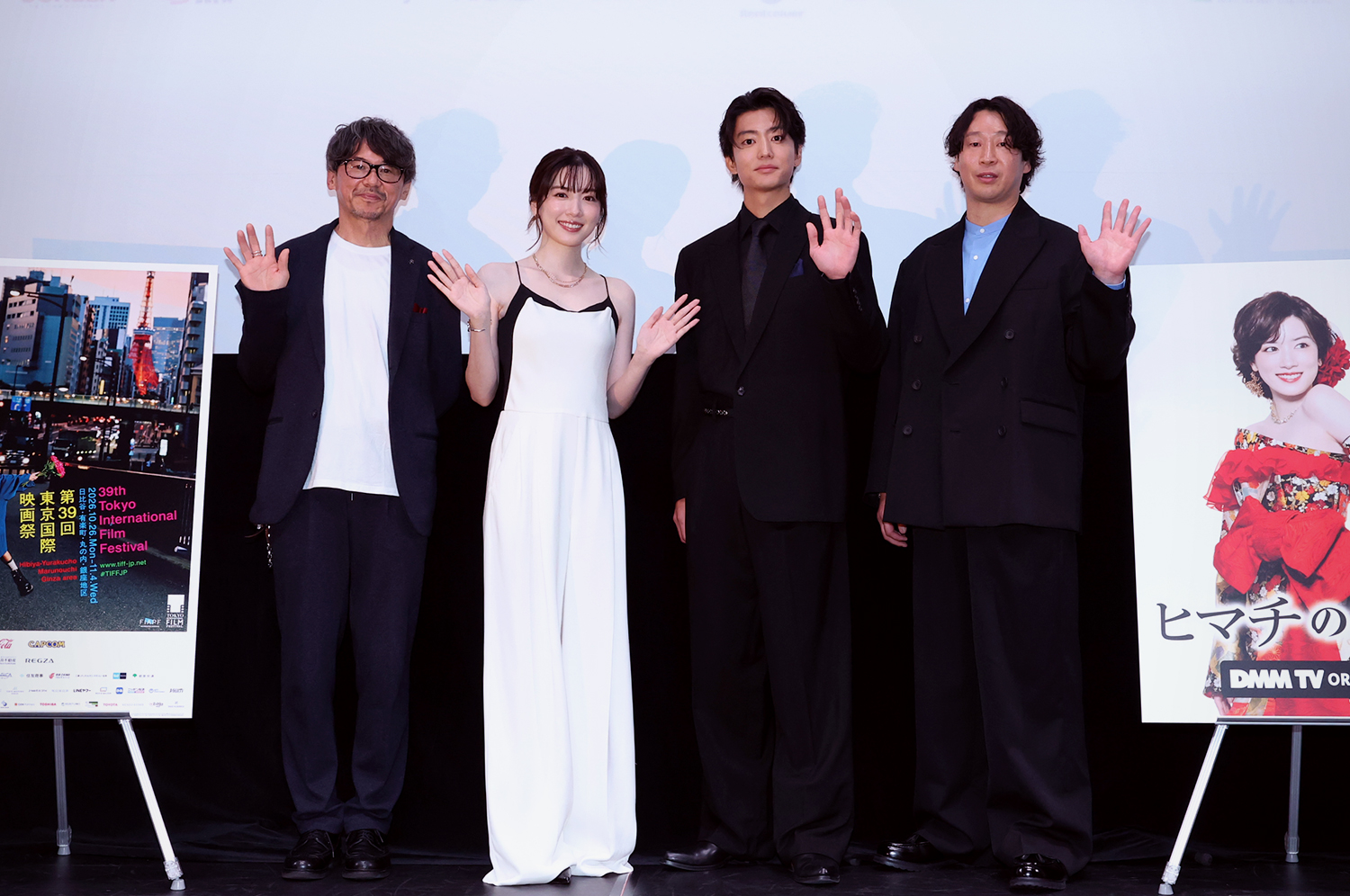 The Night Queen of Himachi Greetings from the Stage: Nagano Mei (Actor/Producer), Ito Kentaro (Actor), Miyamoto Hidemitsu (Director), Kubota Satoshi (Executive Producer)
