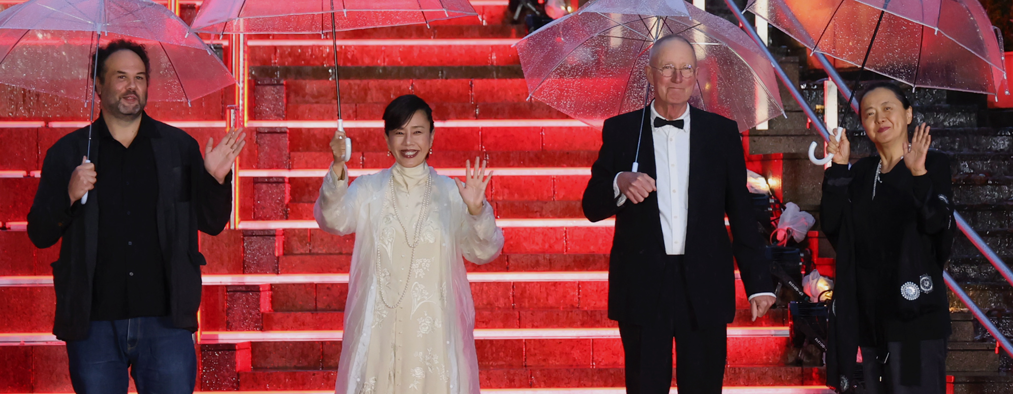 Opening event Red carpet International Competition Jury Rolf de Heer, Oh Jungwan, Watanabe Makiko, Yov Moor