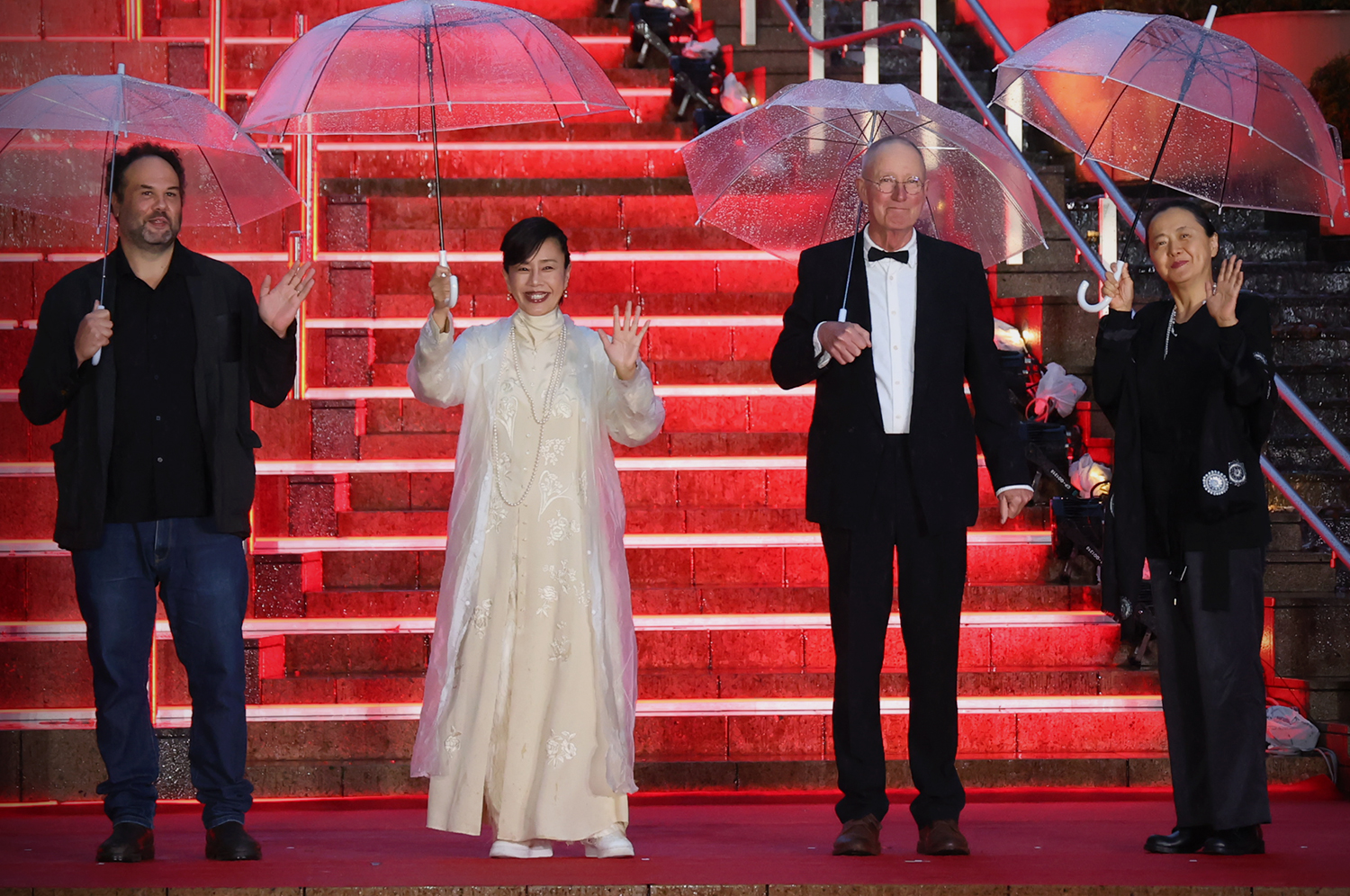 Opening event Red carpet International Competition Jury Rolf de Heer, Oh Jungwan, Watanabe Makiko, Yov Moor